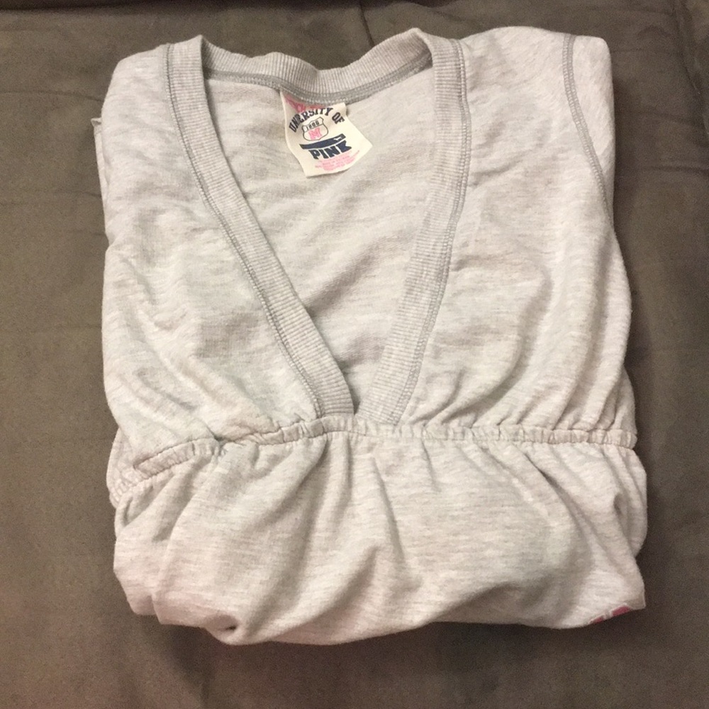 VS PINK short sleeve sweatshirt cover up